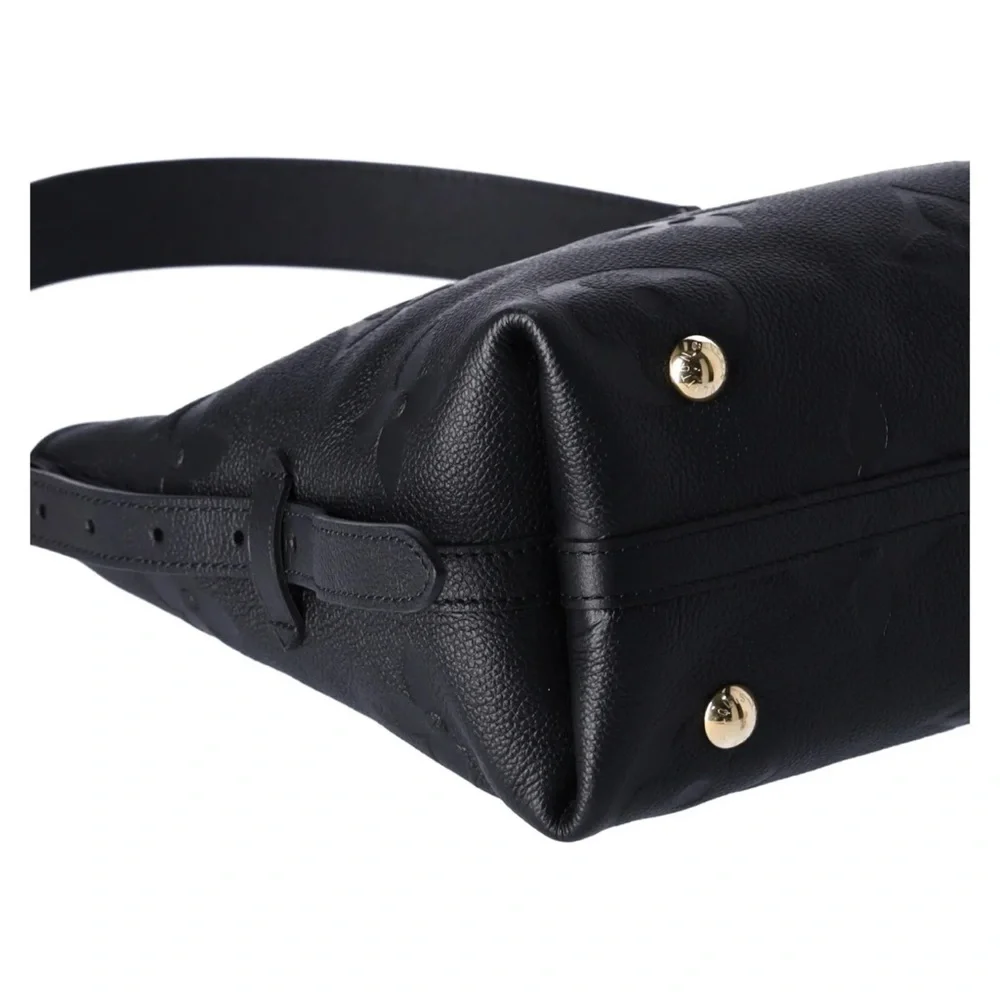 Louis Vuitton Carryall Zip NM PM Hobo M46288 Noir Monogram Empreinte + Pouch